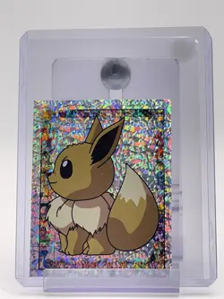 EEVEE 1999 MERLIN POKEMON STICKER COLLECTION SPARKLE HOLO PRISM #S21 Q6233 - Image 1