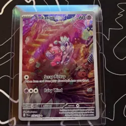 Pokemon Tinkatink Illustration Rare SV02: Paldea Evolved 216/193 Holo English NM - Image 3