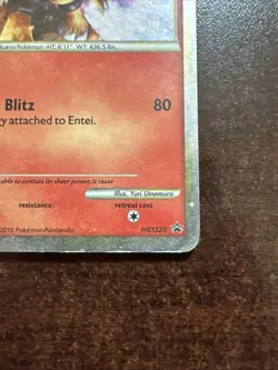 Entei HGSS20 HP Pokemon TCG Heart Gold Soul Silver Black Star Promo Holo - Image 5