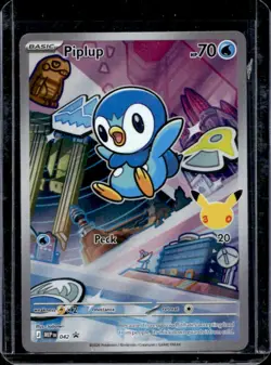 2025 Pokemon MEP Black Star Promos Piplup #042 - Image 1