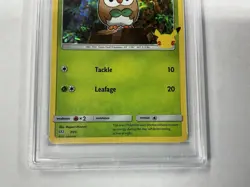 2021 POKEMON MCDONALD'S COLL #7 ROWLET-HOLO PSA 9 - Image 2