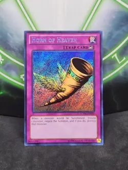 Yugioh Horn of Heaven LCYW-EN090 Secret Rare NM - Image 1