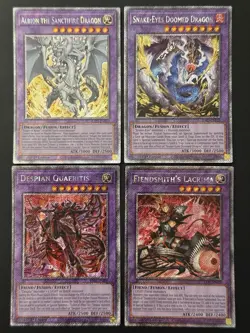 2026 YUGIOH RA05 PLATINUM SECRET RARE ALBION SANCTIFIER DRAGON NM BONUS SET - Image 1