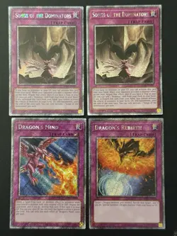 2026 YUGIOH RA05 PLATINUM SECRET RARE SONGS OF DOMINATORS NM BONUS SET - Image 1