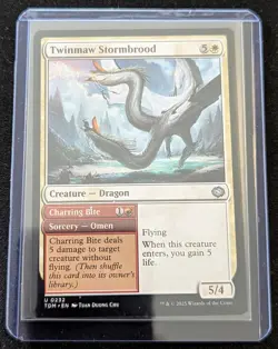 MTG - Twinmaw Stormbrood - Tarkir: Dragonstorm - Pack Fresh!! - Image 2