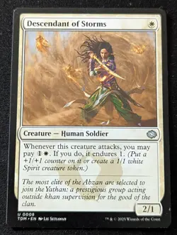 MTG - Descendant of Storms - Tarkir Dragonstorm - Pack Fresh!! - Image 1