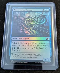 x2 MTG - Gearseeker Serpent 1 FOIL - Aetherdrift - Pack Fresh!! - Image 2
