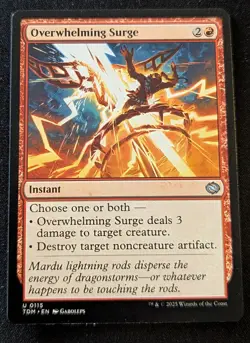 MTG - Overwhelming Surge - Tarkir Dragonstorm - Pack Fresh!! - Image 1