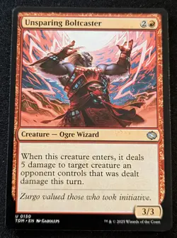 MTG - Unsparing Boltcaster - Tarkir Dragonstorm - Pack Fresh!! - Image 1