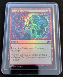 x2 MTG - Lightning Strike 1 FOIL - Aetherdrift - Pack Fresh!! - Image 2