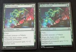 x2 MTG - Silken Strength 1 FOIL - Aetherdrift - Pack Fresh!! - Image 1