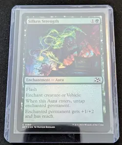 x2 MTG - Silken Strength 1 FOIL - Aetherdrift - Pack Fresh!! - Image 2