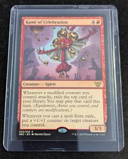 MTG - Kami of Celebration - Commander: Kamigawa: Neon Dynasty - Pack Fresh!! - Image 2