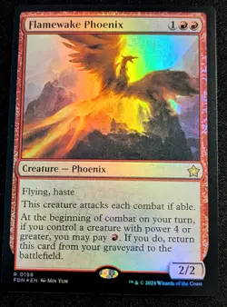 MTG - Flamewake Phoenix FOIL - Foundations - Pack Fresh!! - Image 1