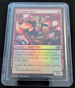 x2 MTG - Dynamite Diver 1 FOIL - Aetherdrift - Pack Fresh!! - Image 2