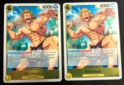 x2 One Piece MTG - Kin'emon FOIL - Kingdoms of Intrigue - OP04-102 - Pack Fresh - Image 1