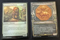 MTG - x2 Harnessed Snubhorn 1 FOIL & 1 SHOWCASE - MOM - The Aftermath!! - Image 1