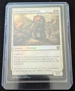 MTG - x2 Harnessed Snubhorn 1 FOIL & 1 SHOWCASE - MOM - The Aftermath!! - Image 2