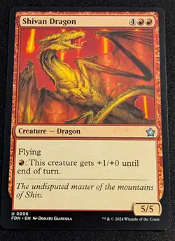MTG - Shivan Dragon - Foundations - Pack Fresh!! - Image 1