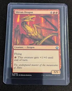 MTG - Shivan Dragon - Foundations - Pack Fresh!! - Image 2
