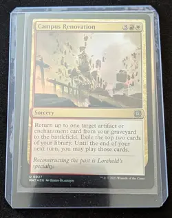 MTG - x2 Campus Renovation 1 FOIL & 1 REGULAR - MOM: The Aftermath - Image 2