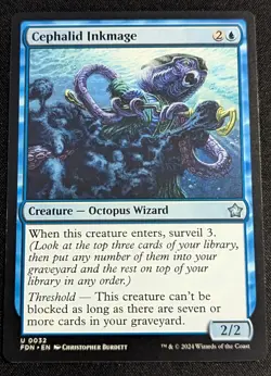 MTG - Cephalid Inkmage - Foundations - Pack Fresh!! - Image 1