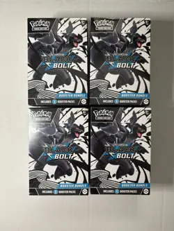 (4) x Pokemon Black Bolt SV 10.5 Booster Bundle Brand New Factory Sealed - Image 1