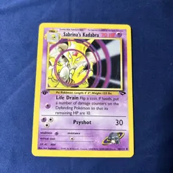 2000 Pokemon Gym Challenge 1st Edition Sabrina's Kadabra #58/132 NM - Image 1