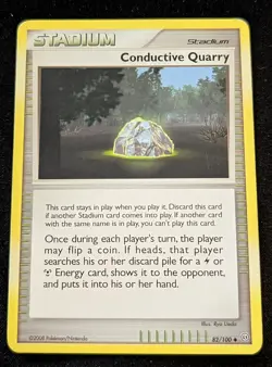 Pokemon TCG - Conductive Quarry 82/100 - Stormfront - Uncommon - Image 1