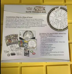 Brilliant Stars Elite Trainer Box Pokemon TCG Sword and Shield ETB Sealed New - Image 2