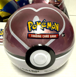 Pokemon TCG 2022 Love PokeBall Tin J21 Factory Sealed RARE 3 Booster Packs OOP - Image 1