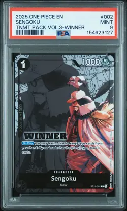 2025 ONE PIECE TOURNAMENT PACK VOL.3 WINNER #002 SENGOKU PSA 9 - Image 1
