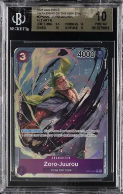 2023 ONE PIECE AWAKENING OF THE NEW ERA ALT ART R #OP05067 ZORO-JUUROU BGS 10 - Image 1