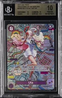 2023 ONE PIECE AWAKENING OF THE NEW ERA ALT ART SP #OP02120 UTA BGS 10 - Image 1