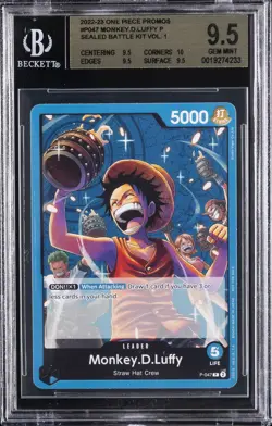 2022-23 ONE PIECE PROMOS SEALED BATTLE KIT VOL.1 MONKEY D. LUFFY P BGS 9.5 - Image 1