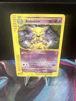 Pokemon Alakazam TCG Expedition Base Set Holo Card 1/165 - Image 4