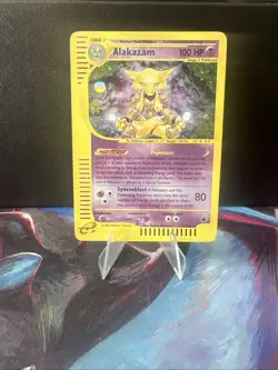 Pokemon Alakazam TCG Expedition Base Set Holo Card 1/165 - Image 5