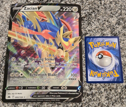 !JUMBO! Zacian V 095/159 Promo Crown Zenith Oversized Pokemon Card (Light Play) - Image 1