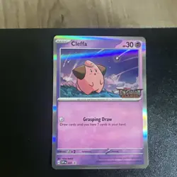 Cleffa SV037. Obsidian Flames Pokemon Prerelease Cards - Image 1