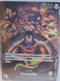 Crocodile Alt Art OP04-058 Kingdoms of Intrigue One Piece English Card - US Ship - Image 1