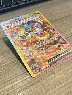 Pokemon TCG Flareon EX Prismatic Evolutions Sir Holo Card 146/131 - Image 2