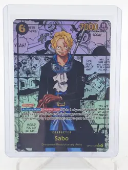 SABO ONE PIECE CARD GAME MANGA OP13-120 SECRET RARE ALT ART SPECIAL Q4444 - Image 1