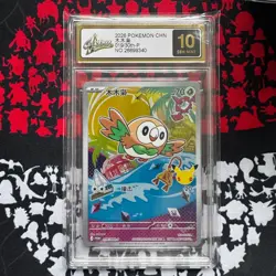 Pokemon Chinese Card PROMO Rowlet 019/30th-P 30th Celebration Grade 10 - Image 1