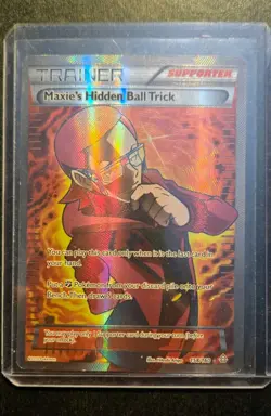 Maxie's Hidden Ball Trick 158/160 Full Art - XY Primal Clash - Pokemon Card - NM - Image 1