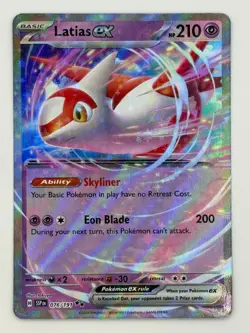 Latias ex 076/191 Surging Sparks (SSP)(SV08) Double Rare Pokemon Card NM - Image 1
