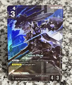 Delta Plus Holo Unit R+ Card GD01-006 Gundam TCG Near mint - Image 1
