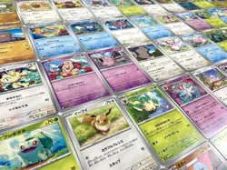100 Cute / Kawaii Japanese Pokemon Cards Lot Eevee Sylveon Leafeon No Energy C - Image 1