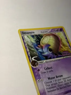 Omanyte Reverse Holo 74/110 Ex Holon Phantoms Stamped Pokemon Card - Image 4
