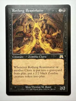 Rotlung Reanimator Onslaught Magic the Gathering Black Zombie Cleric Rare MtG - Image 1