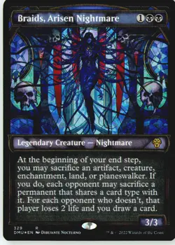 Braids, Arisen Nightmare (Textured Foil) 329 Rare Dominaria United Foil LP - Image 2